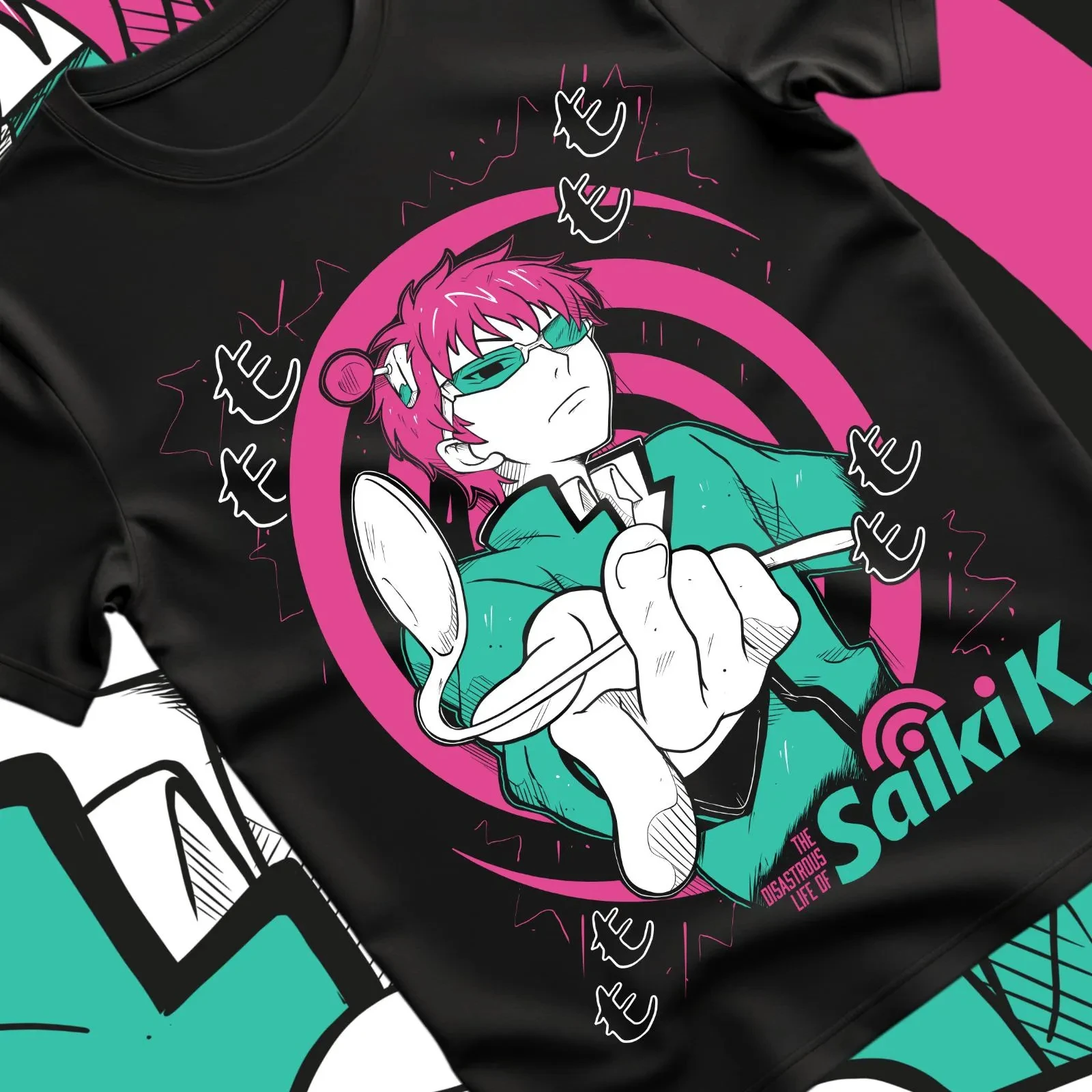 2026 Summer Men's Vintage Anime SAIKI K T-shirt Unisex Anime Manga Shirt  Anime Lovers Shirt, Graphic Anime Tee