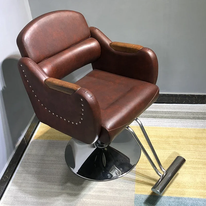 Nordic Aesthetic Comfortable Barber Chairs Space Saving Unique Salon Chairs Comfortable Chaise De Coiffure Salon Furniture
