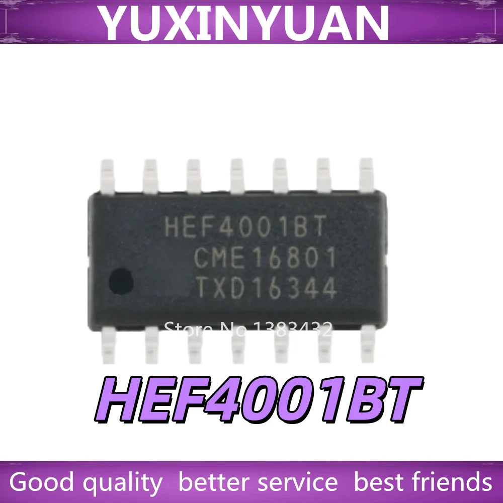 10pcs/lot HEF4001BT HEF4001 HEF4013BT HEF4013 HEF4027 HEF4027BT HEF4069 HEF4069UBT SOP-16 In Stock