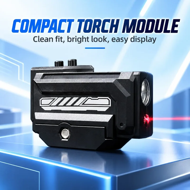 Plastic Dual‑Module Decor Light Kit, Under‑mount Ornament with Lighting Torch and Beam Indicator Unit