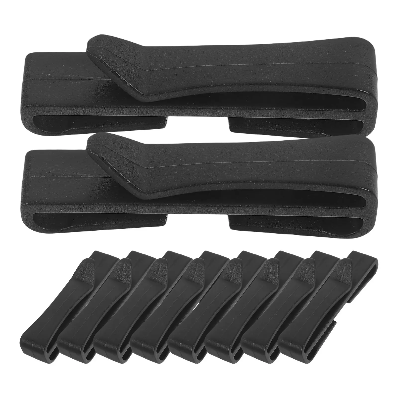 

10 Pcs Webbing Buckles Buckles Strong Plastic Smooth Design Outdoor Backpacks Belts Accessories Keeper Hunting Gear