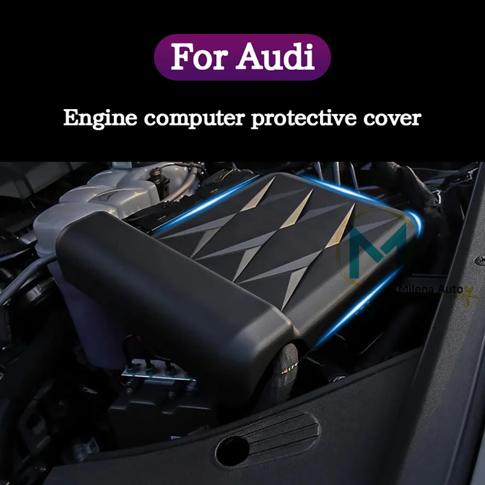 For Audi A6C8 A4B9 Q5FY Engine Cover Computer Dust Shield Cover Retrofit Upgrade Accessories