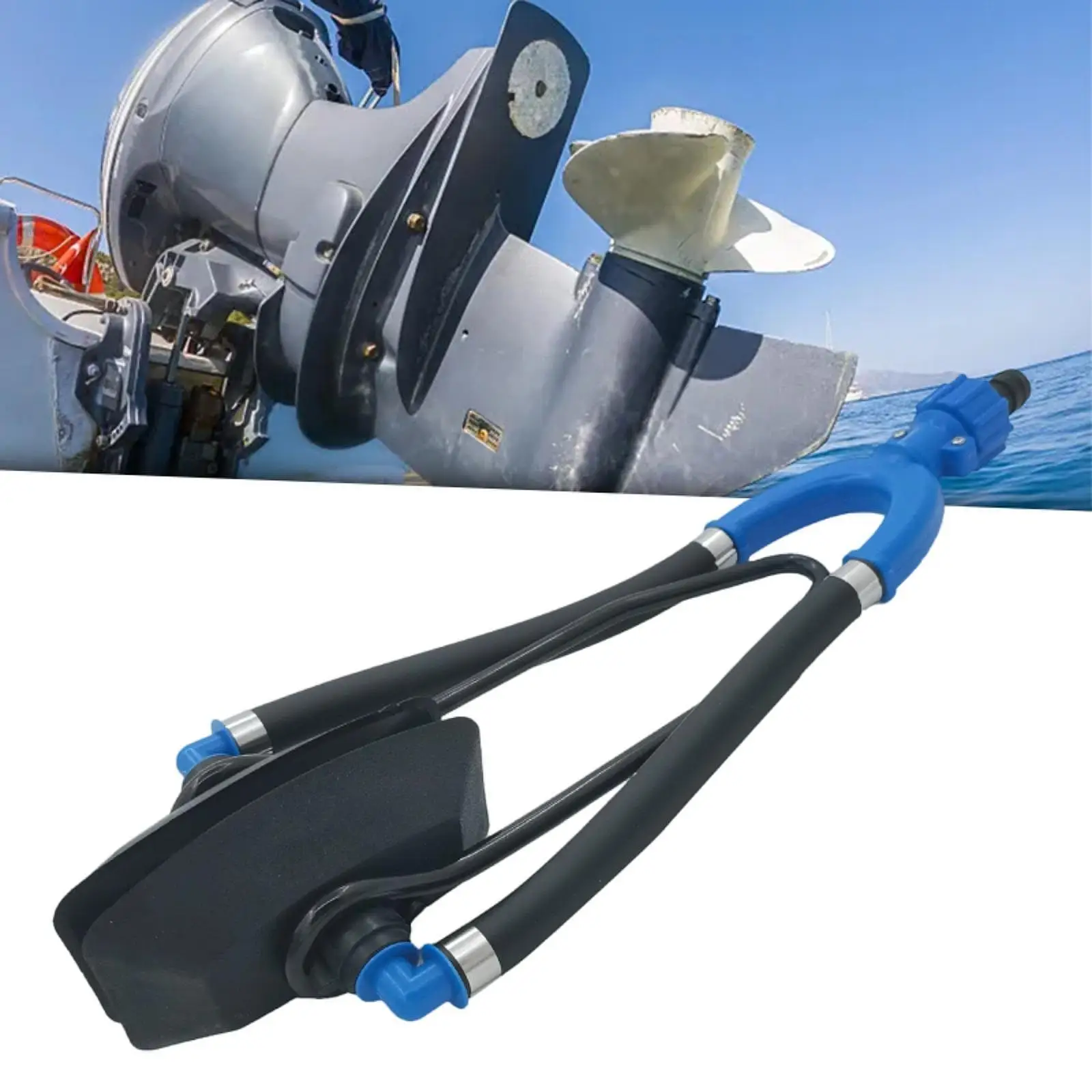 

Outboard Motor Water Flusher Steel Engine Cleaner Fast Connection Marine Accessory for Boat Motor Maintenance