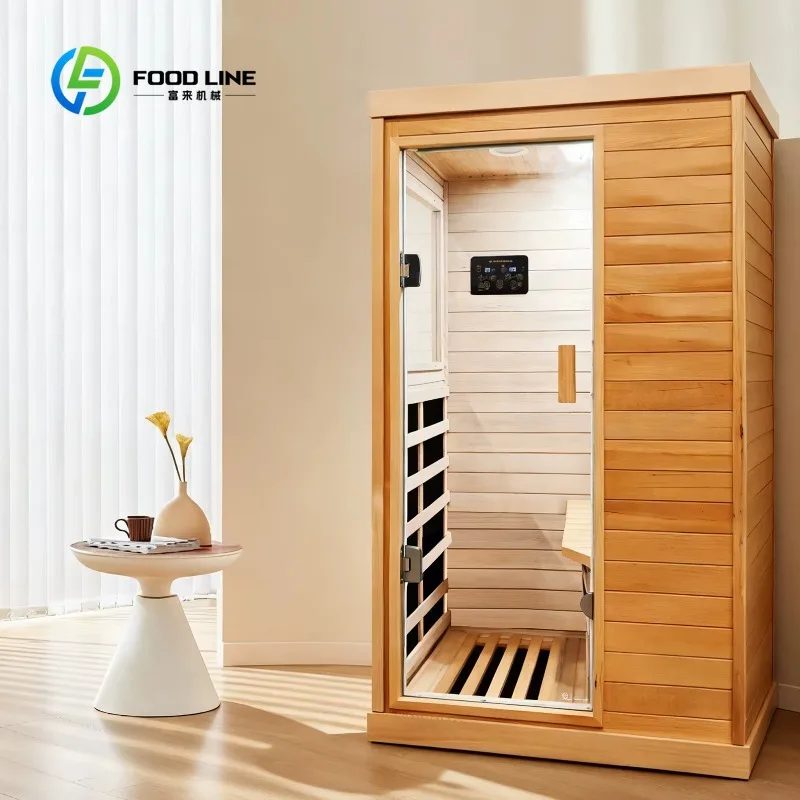 Custom Made  Mini Single Person Sauna Room Indoor Home Use Red Light Therapy Sauna Electric Far Infrared