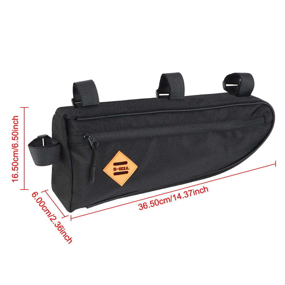 Large Capacity Bicycle Triangle Bag Waterproof Frame Front Tube Bag Universal Packing Pouch Accessories Flat Bottomed bag