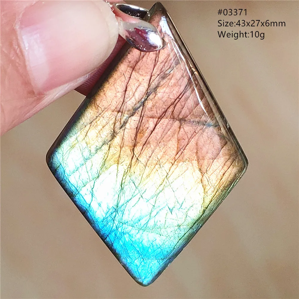 

Natural Blue Labradorite Pendant Jewelry Fashion Water Drop Oval Necklace Labradorite Bead For Women Men Jewelry AAAAAA