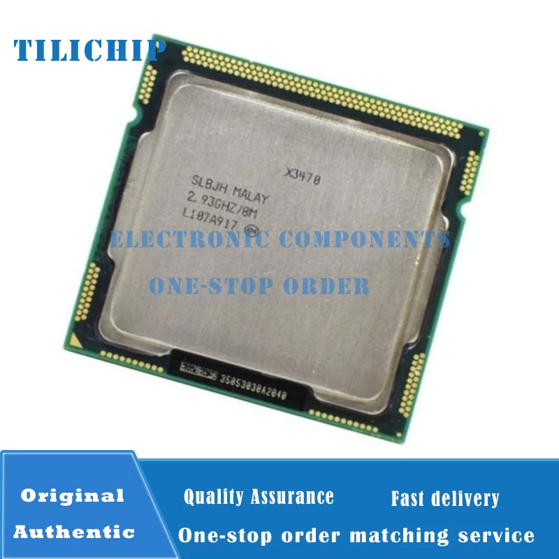 X3470 2.93GHz 95W 8M Quad Core Eight Thread Cache  SLBJH LGA1156 CPU processor