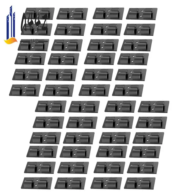 

A44Z-100Pcs Hooks For Outdoor String Light Garland Light Clip Heavy Duty Cable Cord Clip Hanging Rope Wall Holder Accessories