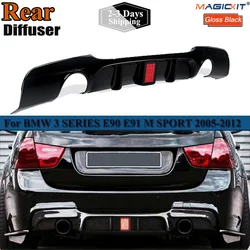 Rear Bumper Diffuser Lip Splitter For BMW 3 Series E90 E91 M Sport 2005-2012 MP Style Car Replacement Part