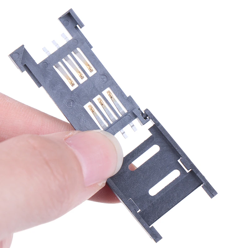 

10pcs/lot 2.5cm SIM Card holder 6P SMT SMD 6 PIN Card Socket / 6pin Slot / Seats/ Holder connector for phone