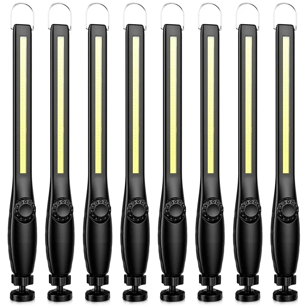 1-10PCS COB LED-zaklamp Magnetische werklamp USB oplaadbare zaklamp Draagbare lantaarn Inspectielamp Camping Autoreparatielamp
