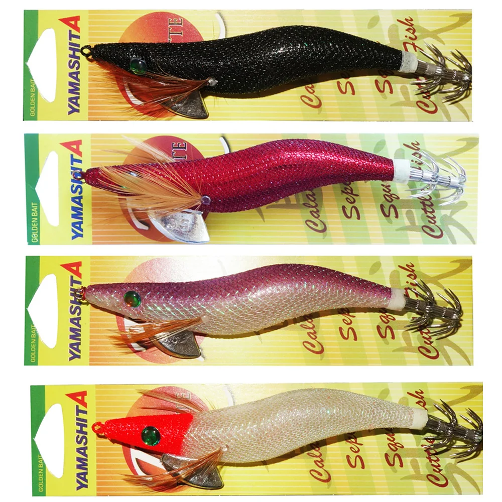 

4X 3.5 YAMASHITA SQUID JIGS EGI FISHING LURE CALAMARI