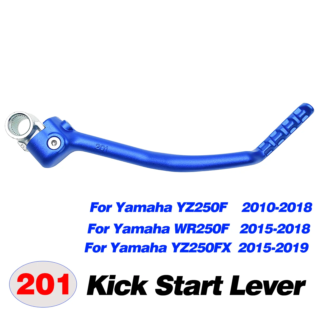 Für Yamaha YZ WR 125 YZ250 YZ250F YZ250X YZ250FX YZ450F YZ450FX WR450F Motorrad Geschmiedeter Kickstarterhebel Pedale 1986-2023 – Detail 7