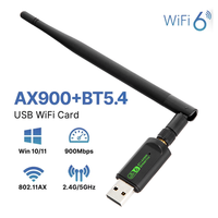 WiFi Adapter AX900 5dBi Antenna 5G&2.4G Dual Band WiFi6 Dongle for Desktop PC Windows USB Ethernet Wireless Network Card