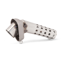 DB killer Motorcycle Exhaust Muffler Stainless steel Adjustable db killer Silencer Noise Sound Eliminator 51mm 60mm Slip-on