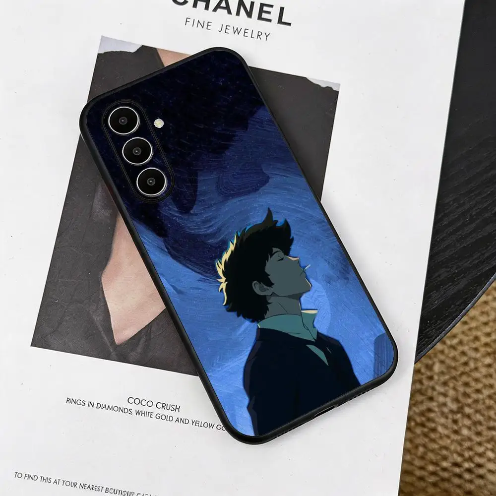 Hot Cowboy Bebop cartoon Phone Case For Samsung Galaxy A16 A57 A56 A36 A26 A06 A55 A54 A15 A35 Soft Black