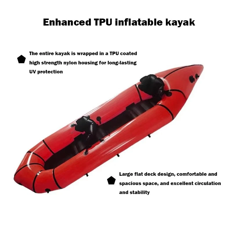 1- 2 Person Pack Raft 2 Person Life Raft for Packing Touring Sports