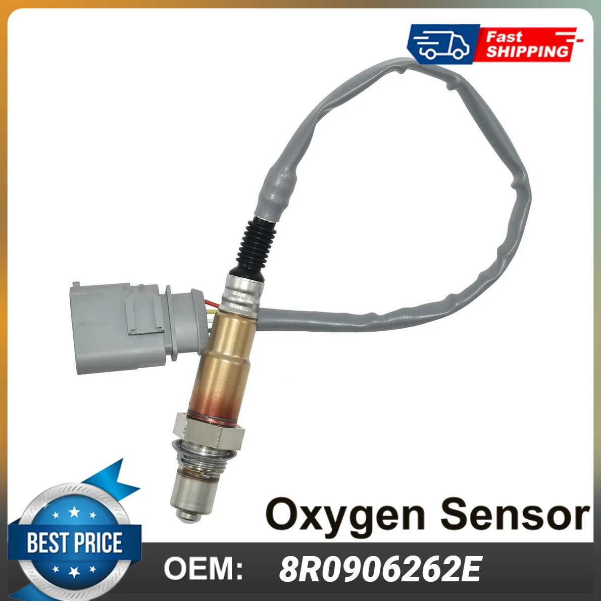 1PCS Front Lambda Oxygen Sensor O2 Sensor 8R0906262E 8R0906262 0258027115 For Audi A4 A5 A6 A7 A8 Q5 1.8 2.0 TFSI 2014-18