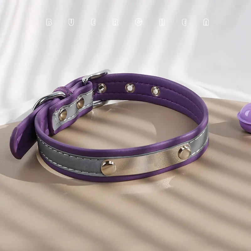 Spersonalizowana obroża dla psa z grawerowaniem, skórzana obroża PU z darmowym grawerowaniem, identyfikator z imieniem dla małych, średnich i dużych psów.
