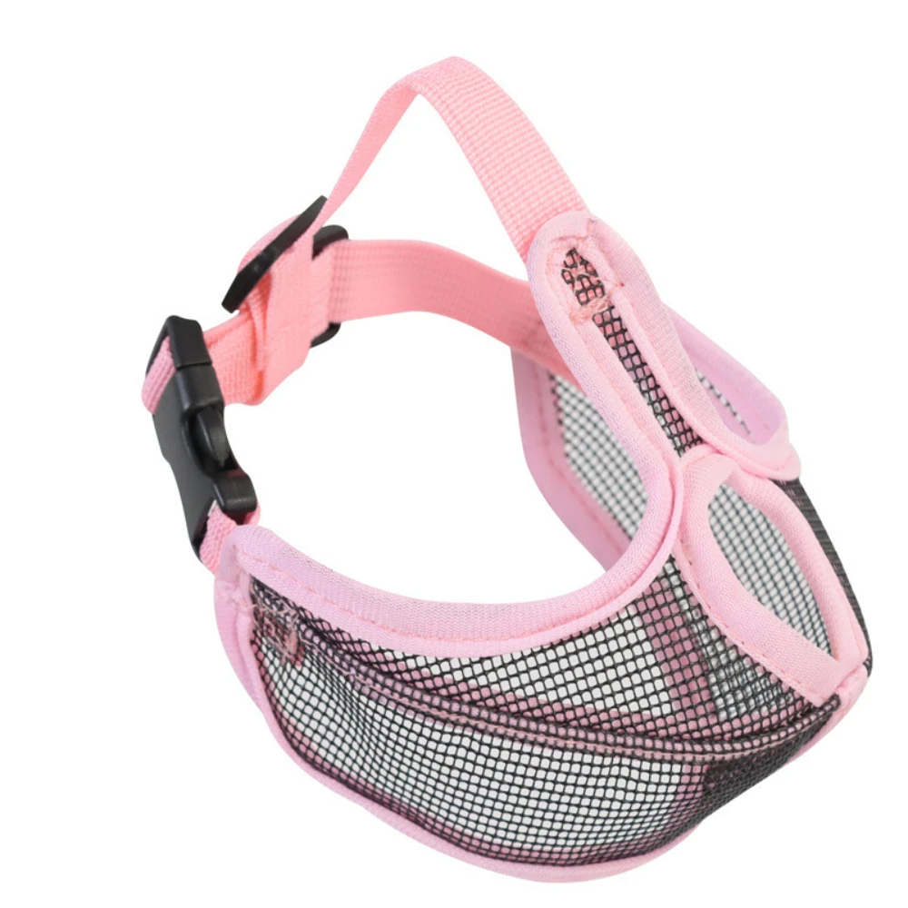 Atmungsaktive Mesh-Hundemaulschnalle, professionelles Nylongewebe, kurze Mundmaske mit französischer Bulldogge, Anti-Stopp-Bellen für DogMouth-Maske – Detail 7