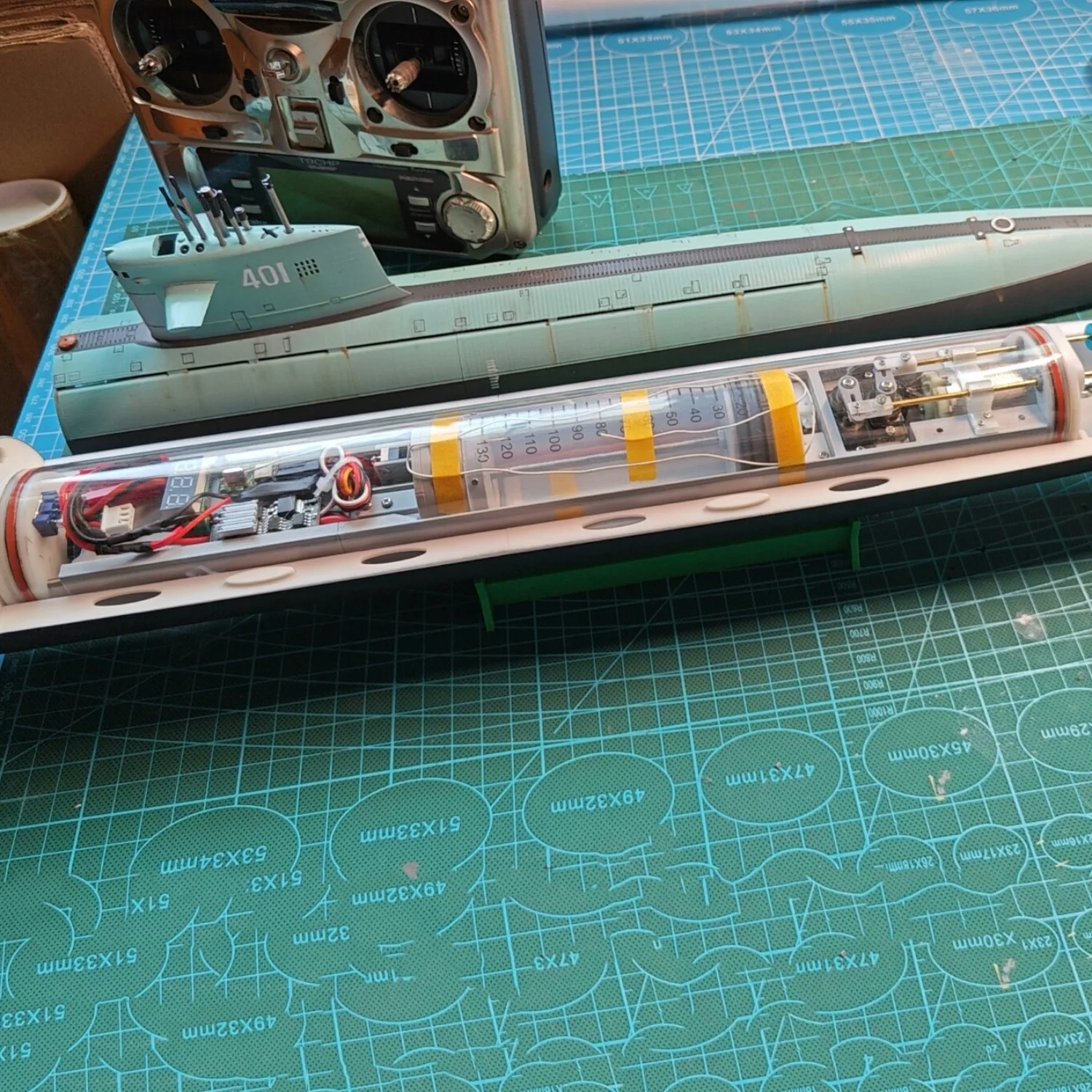 1/144 RC قارب 70 سنتيمتر محاكاة 091 نوع التحكم عن بعد الغواصة ثلاثية الأبعاد مجزأة الطباعة RC السفن نموذج RTR الكبار السفينة لعبة هدية