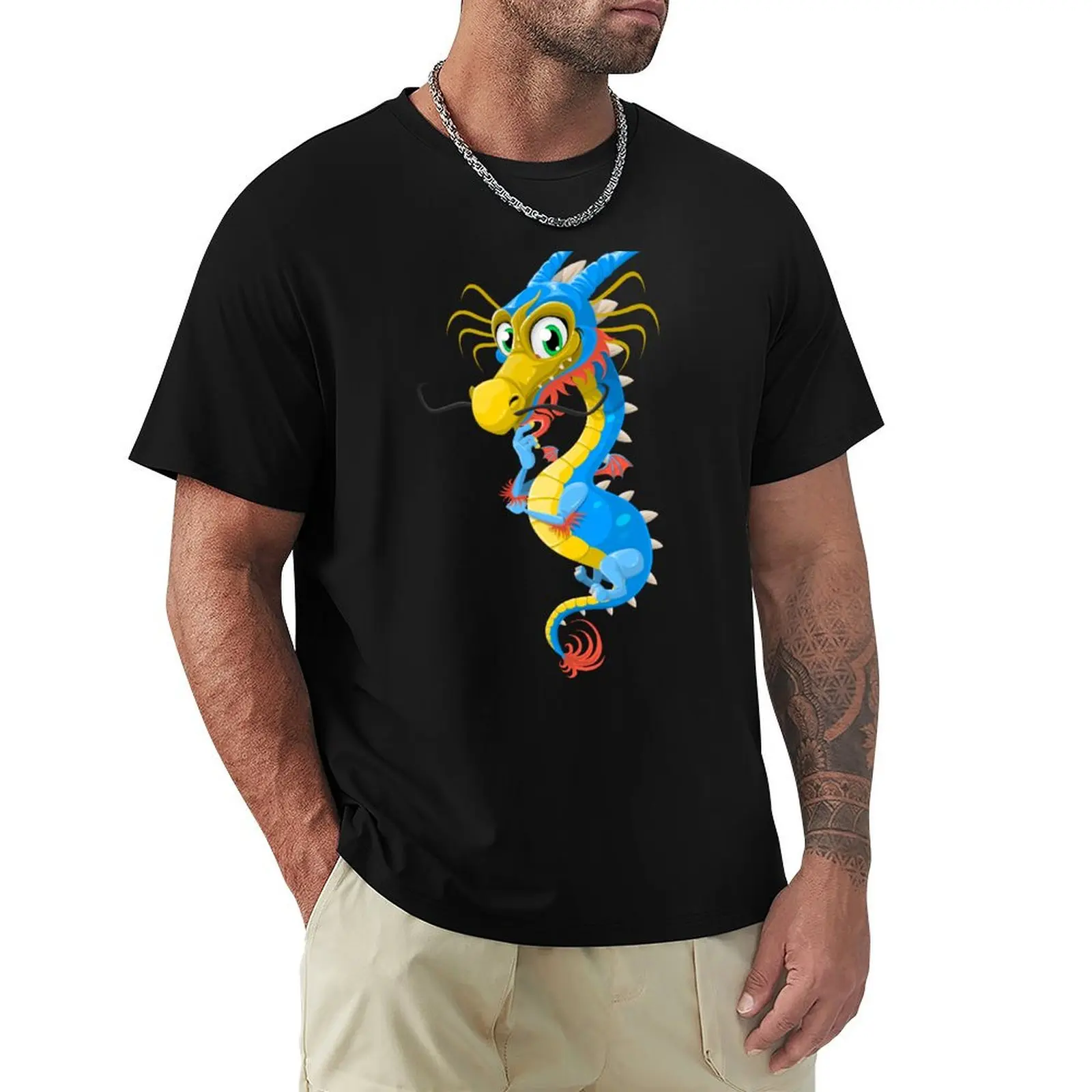 Thoughtful Floating Dragon T-Shirt t shirts for man graphic funny T-Shirt