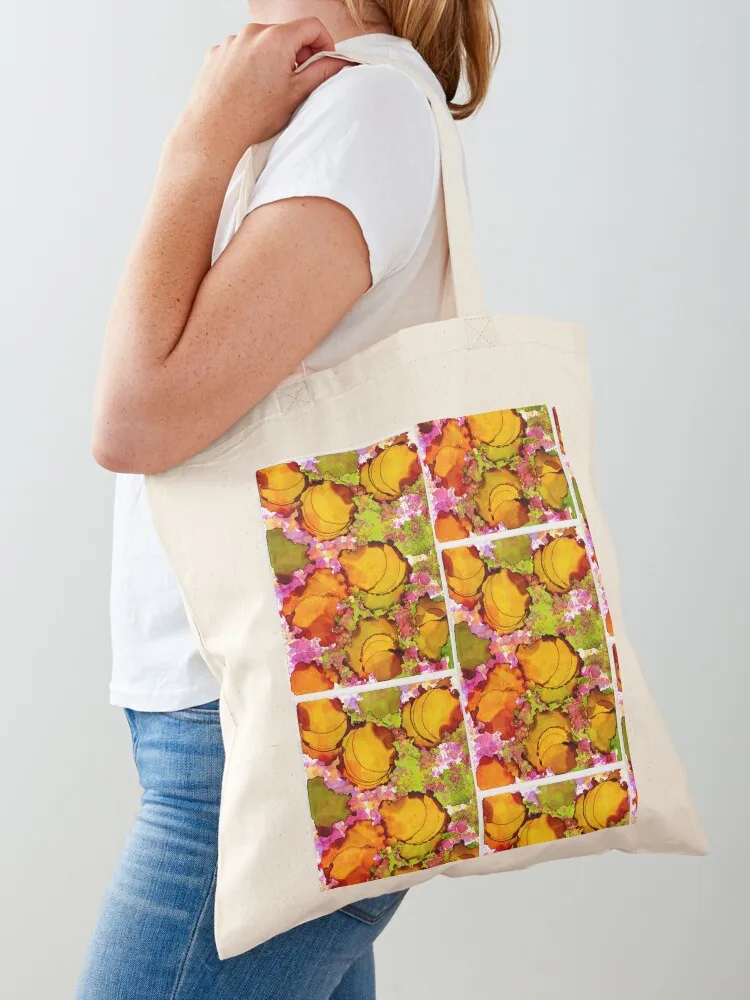 

Bright & Colorful Peach Salad Garden Tote Bag canvas bags tote bags cloth bags Women's shopping bag Women's shopper