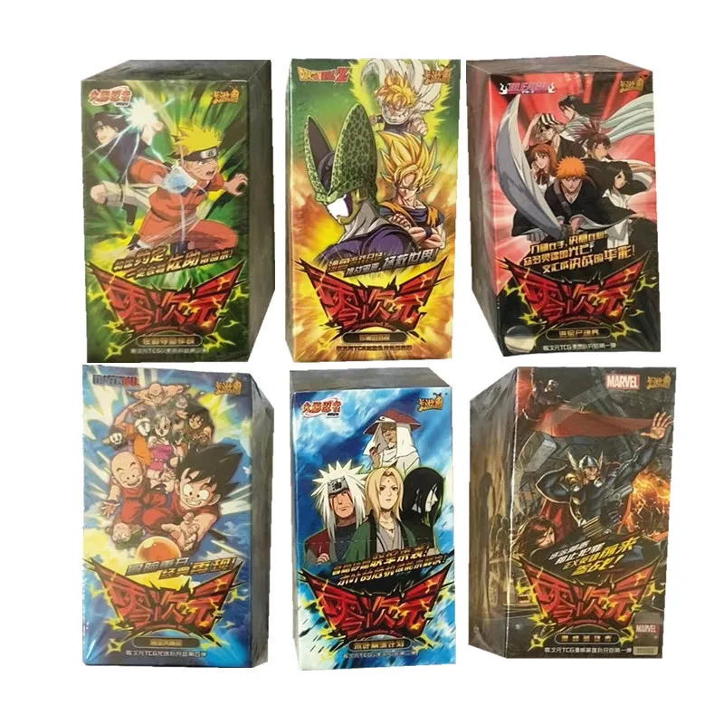 Prawdziwy kartka z Anime jednoczęściowy Naruto Marvel Legends Series Booster Box gra karciana na stół zabawka dla dzieci karta do zbierania prezentów