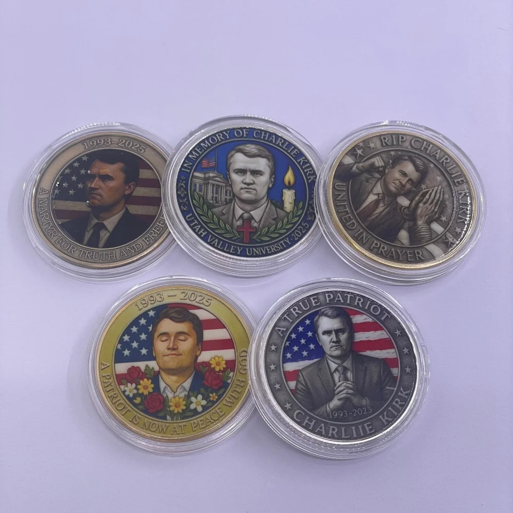 

USA Commemorative Gold Banknote Gold Coins Gold Money 100000 Charlie Kirk Turning Point USA Collectible Souvenir Gifts for Fans