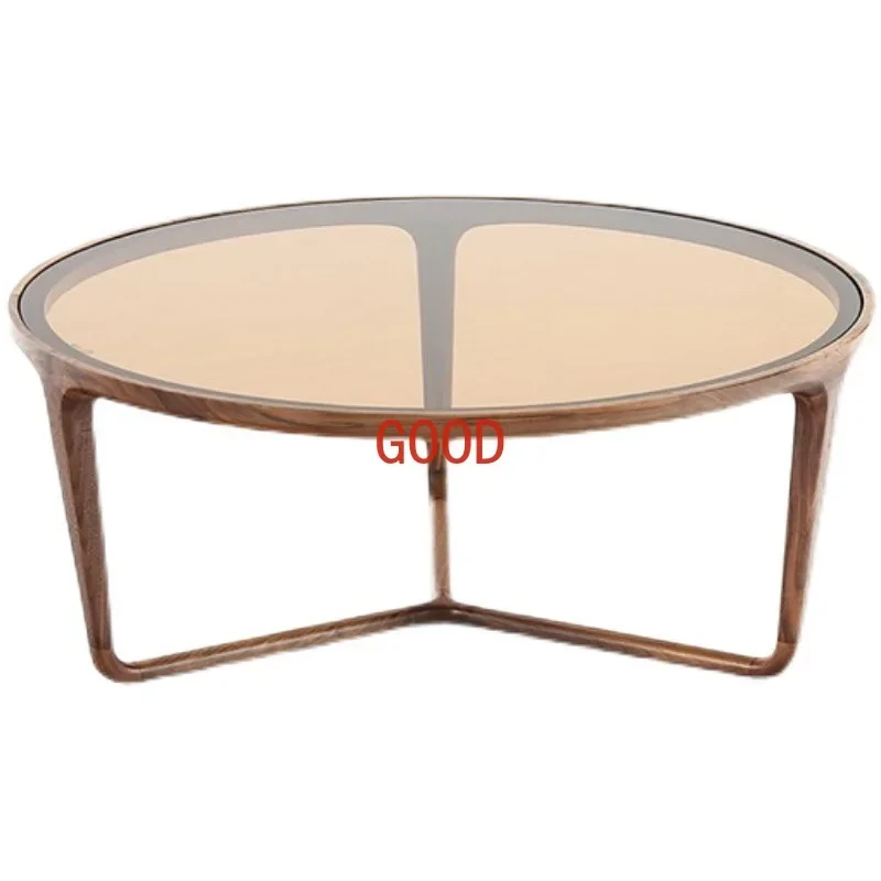 Solid Wood Coffee Table North America Black Walnut Living Room Home Small Apartment Modern