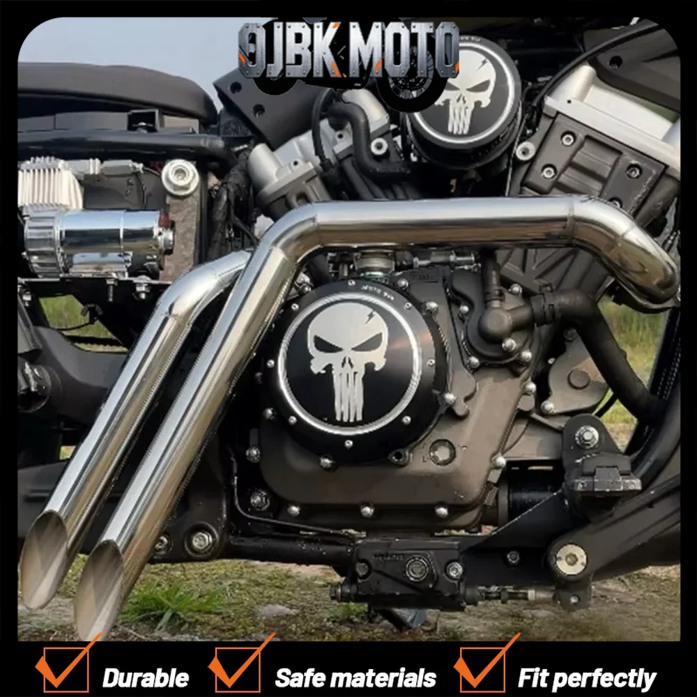 【Perfect fit】For Benda Chinchilla300 modified full section exhaust pipe,the sound is low, deep and powerful