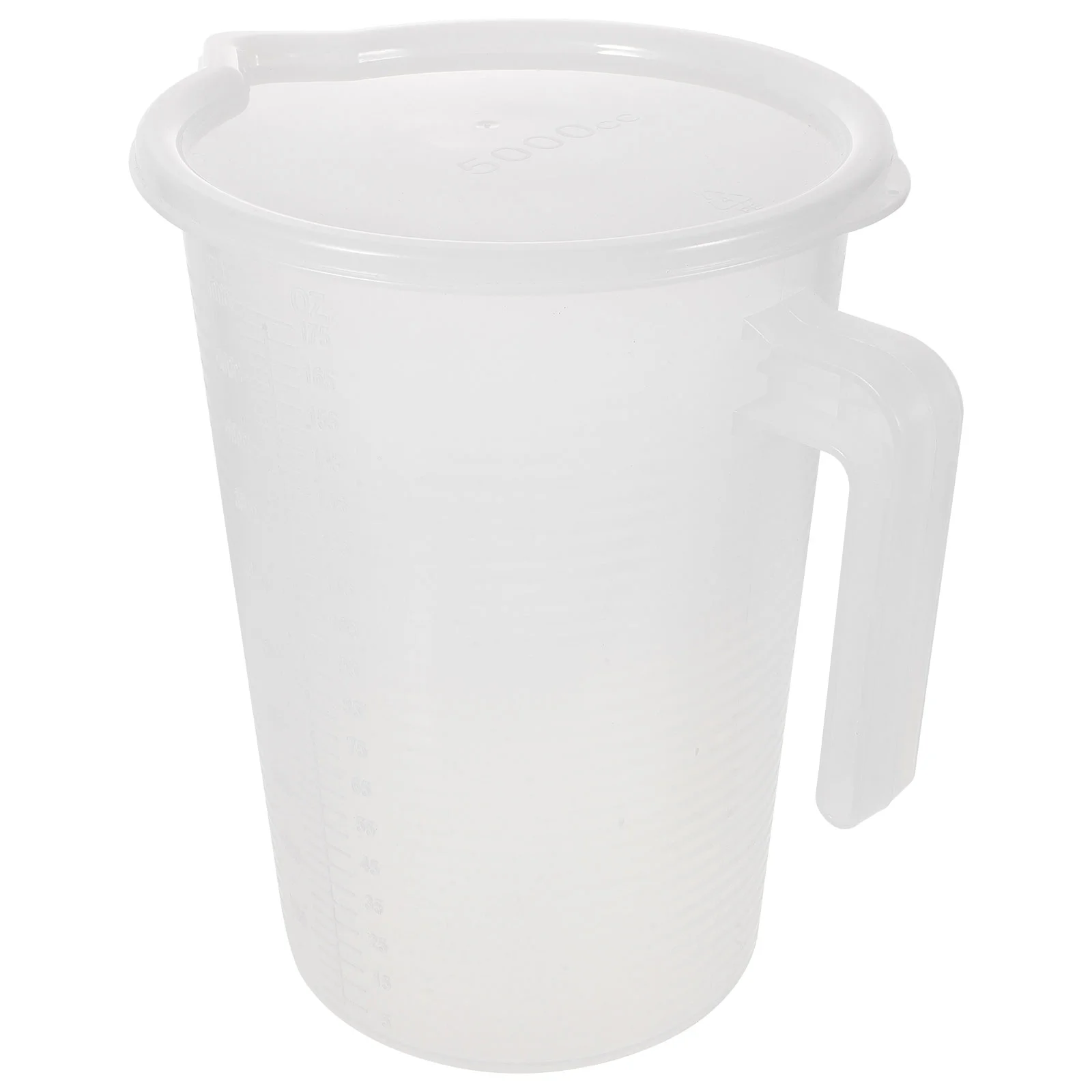 

50l Measuring Cup Jug with Scale Scaled Beaker Liquid 5l Pitcher PC Milk Coffee Lid