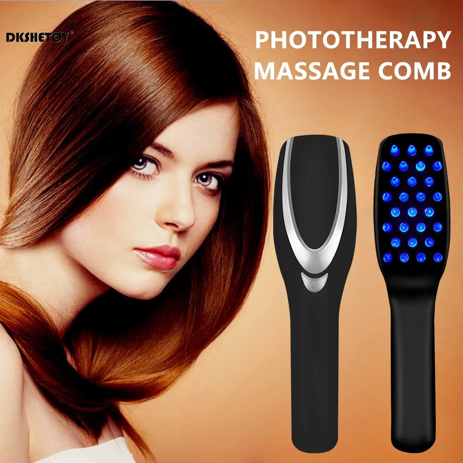 Electric Scalp Massager Head Massage Laser hair brush Comb blue red light System hair Growth brushes for Men Women Hair Loss