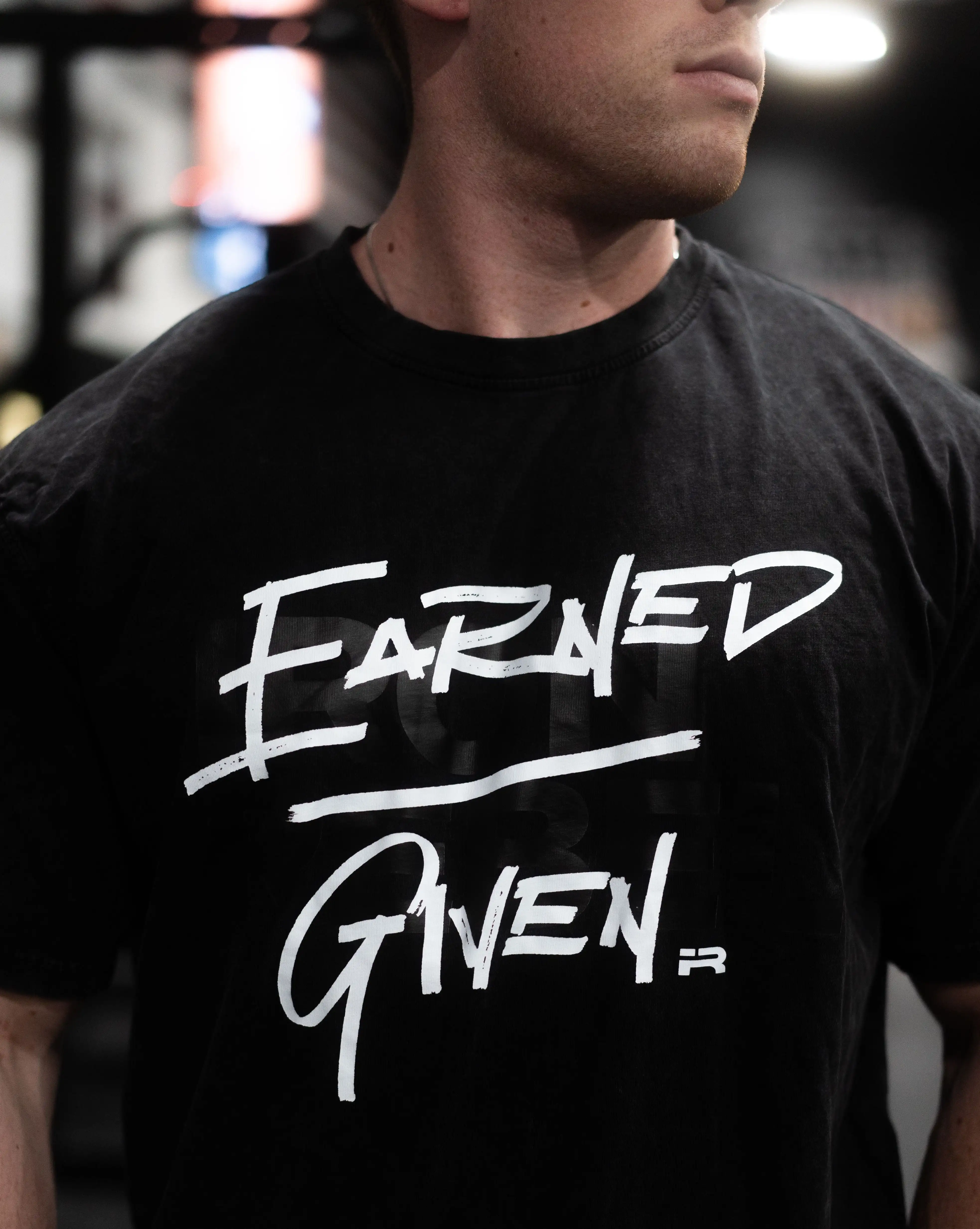 Summer GYM Earned Given Oversized Tee _ Ultimate Tee for Bodybuilders & Powerlifters