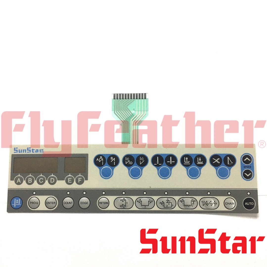 SUNSTAR SEWING MEMBRANE SWITCH S/V4 KM-2300 KM-2310 control switch Computer machine operating panel pattern