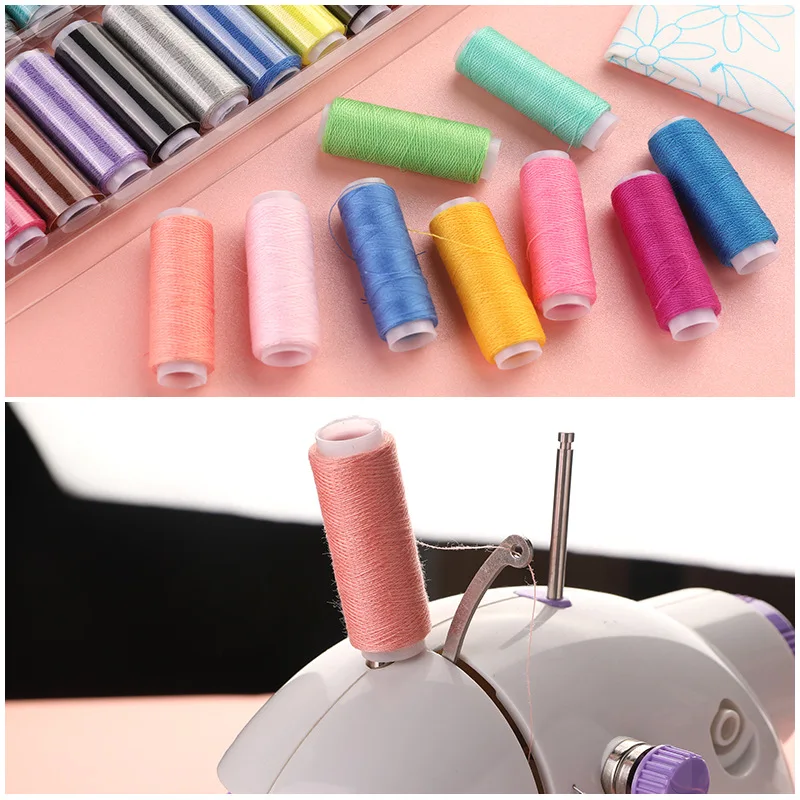 12/24/39 Colour Polyester Machine Embroidery Sewing Threads Hand Sewing Thread Craft Patch Steering Wheel Sewing Supplies