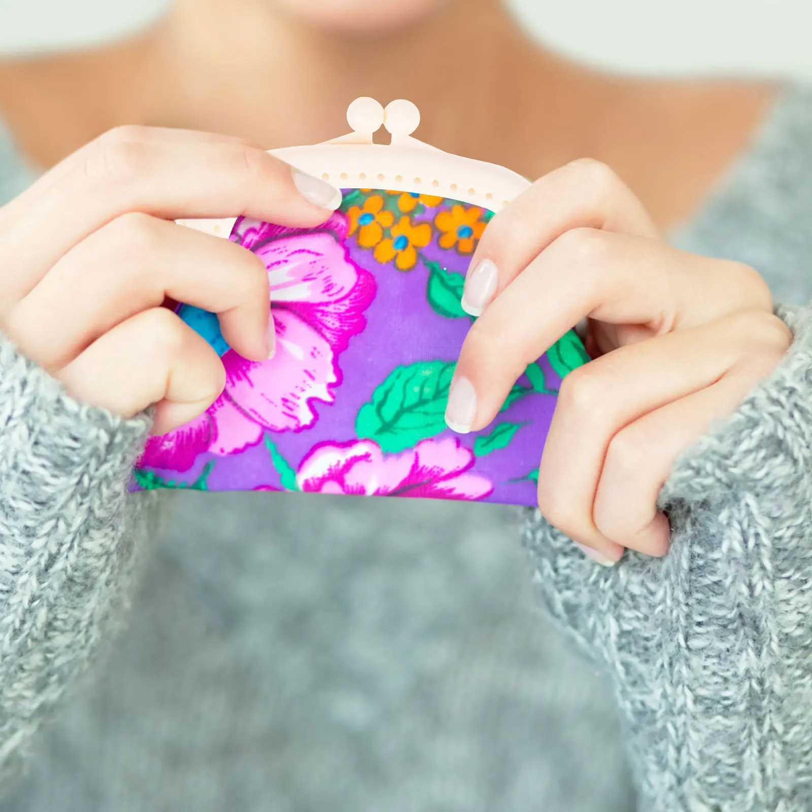 5 pezzi di plastica con chiusura a bacio, telaio per borsa fai da te, creazione di cornici, forniture per artigianato, chiusura per portamonete, cornici per portafogli