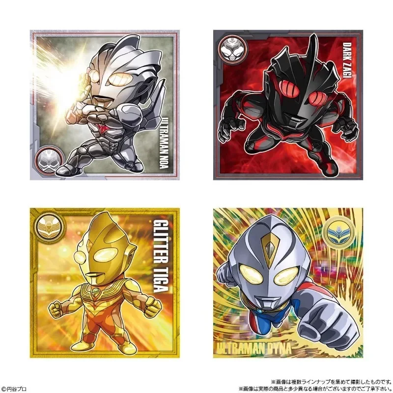 Ultraman Decker Heisei Series Q Edition Flash Stickers Food Play Collection Anime Peripherals in Stock Anime Model Toys