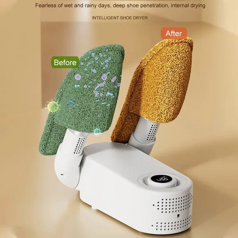 طوي مجفف الأحذية المنزلية درجة حرارة ثابتة التمهيد مجفف التجفيف السريع سخان الأحذية التعقيم إزالة الروائح الكريهة مجفف الأحذية