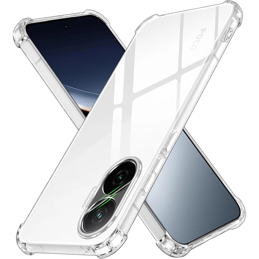 Coque souple transparente antichoc pour Xiaomi Poco F7 Ultra F6 F5 F2 Pro F4 F3 GT, coque transparente en Silicone, coque Ultra fine