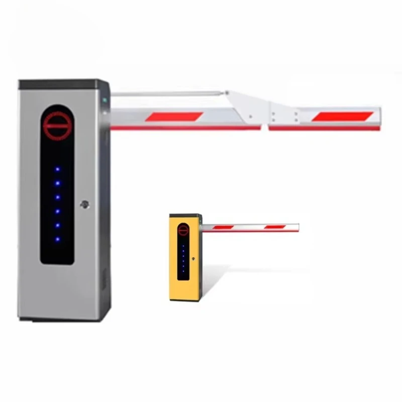 Smart aluminum boom fence door with 6m adjustable boom 30m range remote control for parking lots
