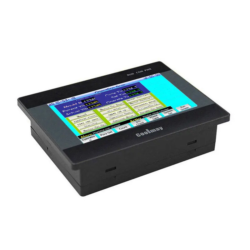 Coolmay 4.3" HMI PLC All In One MX3G-43C Series plc Controller Built-in Analog Input and Output 5AD2DA Support MODBUS RTU