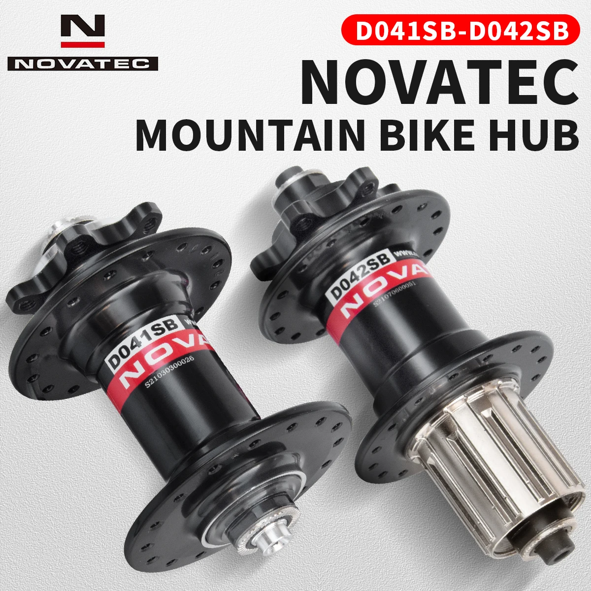 Cubo Novatec 32-hole Mountain Bike Hub Cubos 32H Mountain Bike Hub With Quick Release Lever 100mm + 142mm Bicycle Freehub