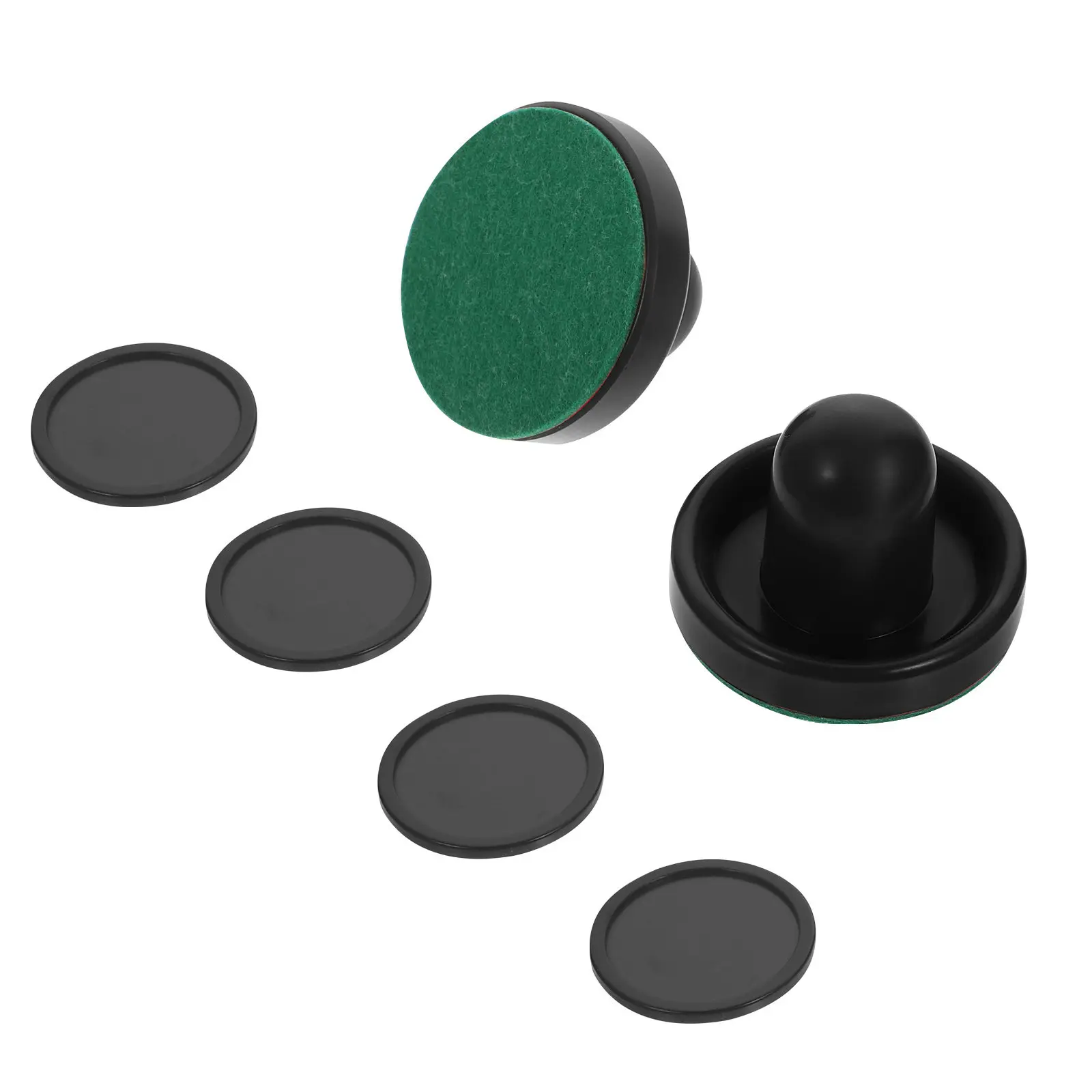 conjunto-de-1-raquete-e-disco-de-air-hockey-em-plastico-rigido-nao-quebradico-substituicao-para-equipamentos-danificados-acessorios-essenciais-para-sala-de-jogos