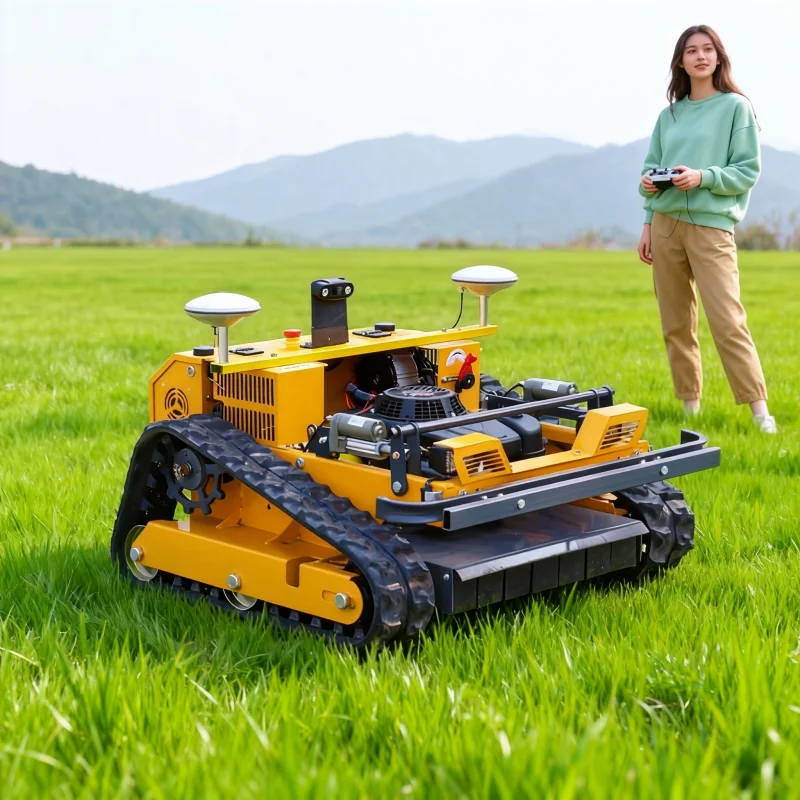 

Гусеничная газонокосилка CE EPA по индивидуальному заказу — прямой пульт дистанционного управления с фабрики с бесщеточным двигателем, GPS, автоматическая функция резки