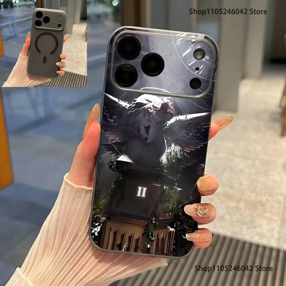 Rapper JOP Fuerza Regida For iPhone 17,16,15,14,13,12,11,Pro,Max,Plus Transparent gray Phone Case Magnetic Wireless Charging