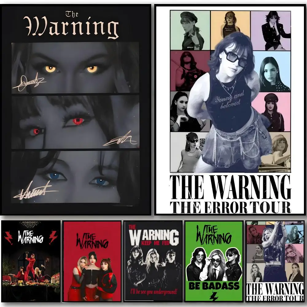 Band T-The Warning Poster HD-Kunstposter, selbstklebend, für die Wand, wasserfest, für Zuhause, Schlafzimmer, Bar, ästhetische Dekoration