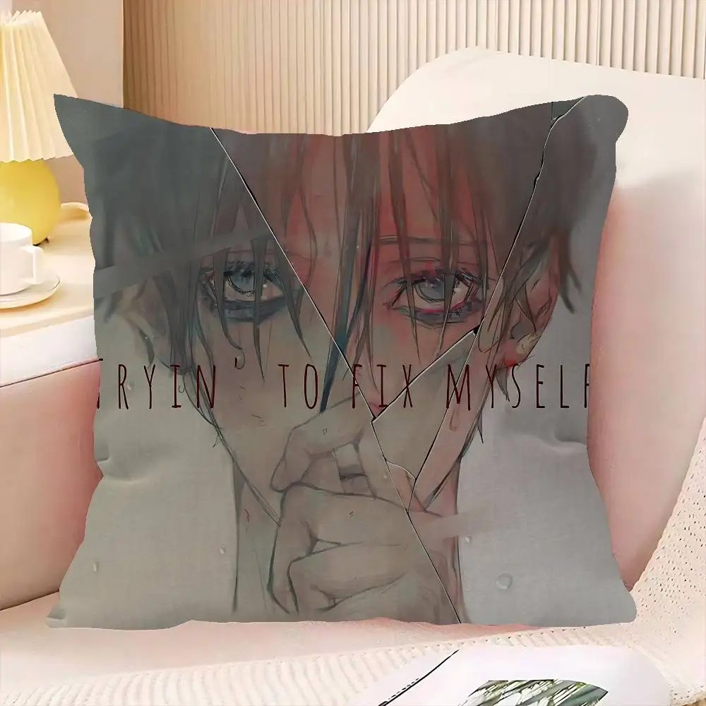 Cartoon Horror K-Killing S-Stalking Personalized Pillow Cover Kids Bedroom Wild Party Decor Pillowcase Kid Birthday Shower Gift