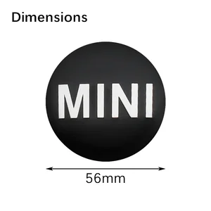 Zentralauto Würfeldeckel, Aufkleber Emblem, Stil, geeignet für Mini Cooper One S, JCW, Clubman, R55, R56, F55, F56, R57, R58, R59, R60, 56 Millimeter, 4 Pces 8 Hauptverkaufszentrum -Felgen Mini - №6