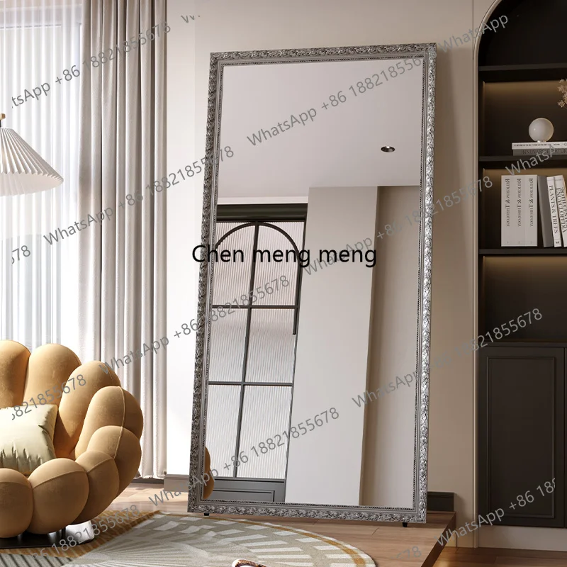 

Carved full-length dressing mirror home decor items whole body mirror large full size accesorios para cuarto interior furniture